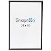 SnapeZo Poster Frame 24x30 Inches, Black 1 Inch Aluminum Profile, Front-Loading Snap Frame, Wall Mounting, Sleek Series