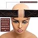VTAOZI Lace Wig Grip Band New Velvet Comfort Adjustable Elastic Wig Grip Headband with Lace Part for Lace Wigs and Frontals (Brown)