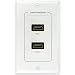 Mediabridge HDMI Wall Plate (2 Port) - Supports 4K, 3D, ARC - Limited TIME Offer: Free Low Voltage Metal Mounting Bracket (1-Gang) - 2-Piece Inset Wall Plate for 2 HDMI (Part# WP1-HDMIX2)