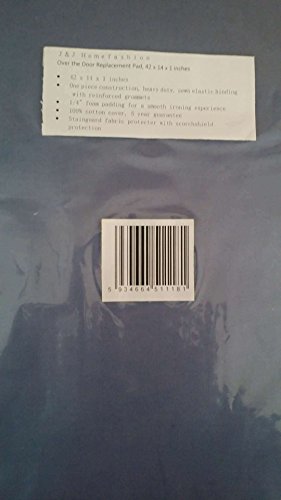 J&J home fashion Over The Door Replacement pad,Blue 42X14inch