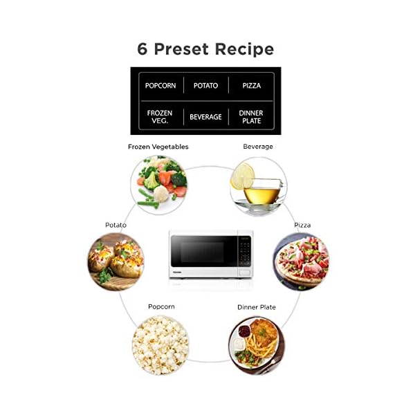 Toshiba-800-w-20-L-Microwave-Oven-with-6-Preset-Recipes-11-Power-Levels-Procedural-Memory-Auto-Defrost-and-Digital-Display-White-MM-EM20PWH Toshiba 800w 20L Microwave Oven with 6 Preset Recipes, 11 Power Levels, Procedural Memory, Auto Defrost, and Digital…