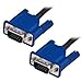 Importer520 Blue Connectors HD15 Male to Male SVGA VGA Long Video Monitor Cord Cable for TV Computer Projector (Blue 10ft)