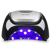 MelodySusie LED UV Nail Lamp Salon, Professional LED Gel Nail Dryer Nail Light with 3 Timer Controls LG Super Chip Fast Curing LED UV Gel Nail Polish for Salon (Classic Black)