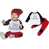 Efaster® 1Set Toddler Baby Boys Letter Printed T-shirt Tops+Pants Outfits Clothes