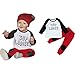 Efaster® 1Set Toddler Baby Boys Letter Printed T-shirt Tops+Pants Outfits Clothes (9M)