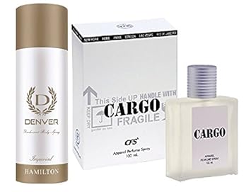 Cfs Cargo White Perfume and DEnver HAmilton Imperial Deodorant, Combo of 2