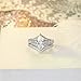 Lateefah Bridal Ring Sets for Women - 2 Carat Big Marquise Cubic Zirconia Wedding Rings Set Size 6-9