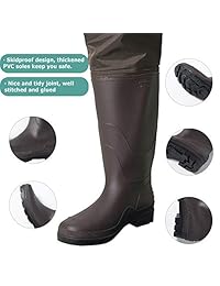 OXYVAN Waders   Calzoncillos de pesca ligeros y resistentes al agua con botas para caza, para hombres y mujeres