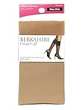 Berkshire Women's Queen Sheer Graduated Compression Trouser Sock, Nude, Plus Size