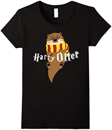 Women's Harry Otter T-shirt Small Black