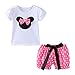 Mud Kingdom Toddler Girls Holiday Outfits Cute Clothes Short Sets 18-24 Months Pink