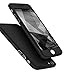 iPhone 6 Case, iPhone 6s Case, Jaorty 360 Full Body Protection Hard Slim Case Coated Non Slip Matte Surface + Tempered Glass Screen Protector for Apple iPhone 6s / 6 (4.7-inch) - Black