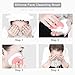 4 Pack Soft Silicone Face Brush Skin Cleansing Brush - Facial Cleansing Pad Manual Facial Cleansing Brush, Deep Cleaning Brush for Sensitive Skin, Silicone Face Cleanser and Massager Brush