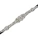 Sisjuly Rhinestone Crystal Sash Wedding Belt For Prom Party Evening Dresses