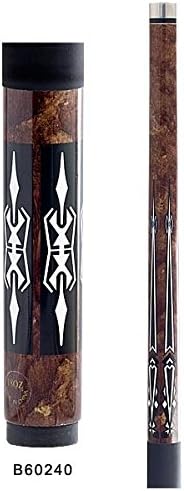 Stryker B60240 Economy Maple Pool Cue Stick Wlnt Stain w/ Wht-Blk Accents +Linen Wrap