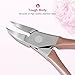 ANVAVA Nail Cuticle Nipper, Stainless Steel Nail Clippers Cutters with Nail File & Nail Cleaner