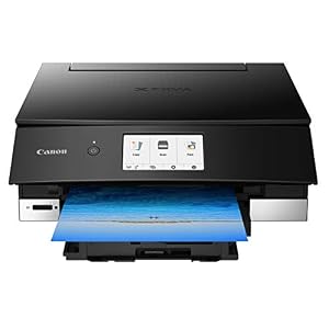 Canon TS8220 Wireless All in One Photo Printer with Scannier and Copier, Mobile Printing, Black, Amazon Dash…