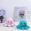 N2 CUTE DOUBLE SIDED OCTOPUS Plushy Uk. Show Your Mood Without Saying A Word. PINK & LIGHT BLUE Double Sided Plushie Squid Gift.