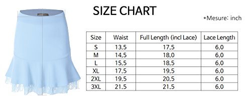 Prime Hot JayJay Women Basic Stretchy Flared Skater Lace Mini Skirt - Image 6