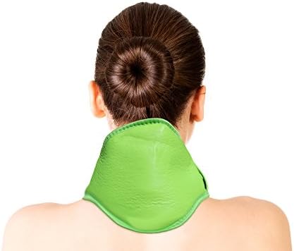 Diet Water Pain and Muscle Soothing Therapeutic Vibrating Green Neck Massager, Green