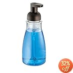 InterDesign - Foaming Soap Dispenser for Bathroom or Kitchen - Clear/Bronze - 3 x 7.5 inches, 14 oz