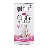 got milk? Crispy Wafer Spirals Strawberry Creme, 6.88 Ounce