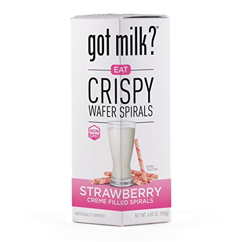 got milk? Crispy Wafer Spirals Strawberry Creme, 6.88 Ounce