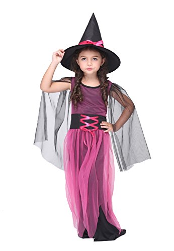 Tortor 1Bacha Baby Kid Girl Witch Princess Dress Up Costume Set Halloween Cosplay