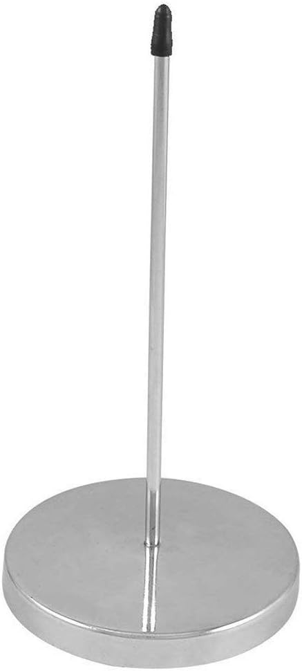 Ecurson Bill Fork Stainless Steel Receipt Holder Spike Stick Bill Fork with Anti-Skid Base Straight Rod Paper Memo Holder Bill Fork for Receipt Receipt Note Spike Stick Pack