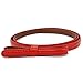 Dressy skinny Patent Leather Bow Belt Womens - 3/8 Inch Thin - 14 Colors - FAST FREE SHIPPING