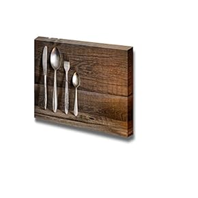 Cutlery Kitchenware on Old Wooden Boards Food Kitchen...