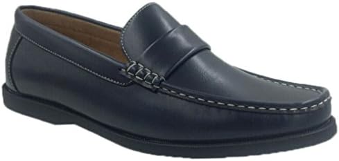 Andrew Fezza Slip-On Loafer Driver Shoes-Navy
