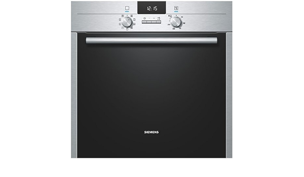 Siemens HB73AR521E - Horno (Horno eléctrico, 51 L, 0-270 °C, Acero  inoxidable, Botones, 0,95 m) : Amazon.es: Hogar y cocina
