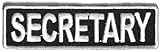 Secretary Patch 3.5 Inch White - By Ivamis Trading - 3.5x1 inch