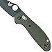 Benchmade - Griptilian 555HG, Plain Sheepsfoot, Olive Glass-Filled Nylon Handle, Coated Finish