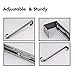 LBSUN Wreath Hanger, Adjustable Over The Door Wreath Hanger Wreath Holder Wreath Hook for Door Christmas (Nickel,20 lbs)