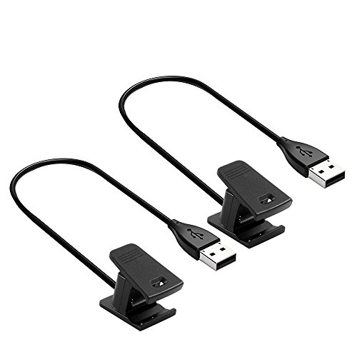 UMTELE 2Pcs Replacement USB Charger Charging Cable for Fitbit Smart Watch Charge 2 Wristband 24cm/0.8ft