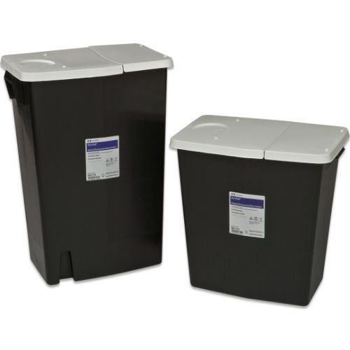 Covidien 8820 SharpSafety Pharmaceutical Waste Container, Gasketed Hinged Lid, 2 gal Capacity (Pack of 20)