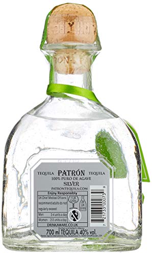 Patron 100% Agave Geschenkbox mit Shaker Tequila silver (1 x 0.7 l) – Bild 3