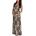 Women's Ruched Sleeveless Maternity Dress in Regular and Plus Sizes - Made in USA