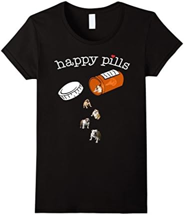 Women's BULLDOG Happy Pills Large Black