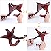 Ukulele Stand Wood Stand Folding Portable Stand for Mandolins and Violins (Red)