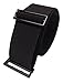 SkinniBelt For Women, The Original Elastic No-Show Belt, (Large, Black) Invisible Belt With Premium Webbing - Made In The USA