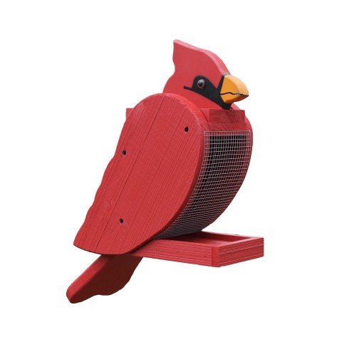 Peaceful Classics Outdoor Hanging Bird Feeder Seed Tray Cardinal
