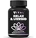 Premium Anxiety Relief & Stress Relief Supplement - Herbal Formula with Ashwagandha to Soothe & Relax, Promote Calm, Positive Mood & Reduce Stress by Increasing Serotonin Without Feeling Tired 60 Caps