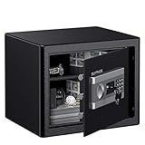 SLYPNOS Electronic Digital Security Safe Box for Home Office Hotel Business Jewelry Gun Cash Medication (1.0 Cubic Feet)