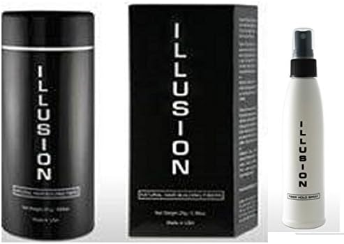 Illusion Hair Fibers Combo Pack - Medium Brown, 25g