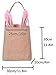 KEFAN 3 Pack Easter Bunny Bags Easter Bunny Baskets Jute Burlap Bunny Ear Tote Bags