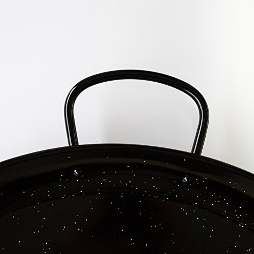Enamelled Steel Valencian paella pan. 28Inch / 70cm /30 Servings