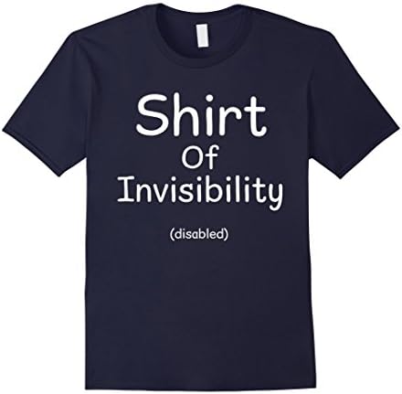 Men's Disabled Shirt of Invisibility - Funny Gaming Gift T-Shirt Large Navy